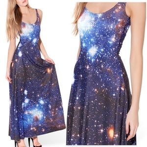 Blue Galaxy Maxi Dress